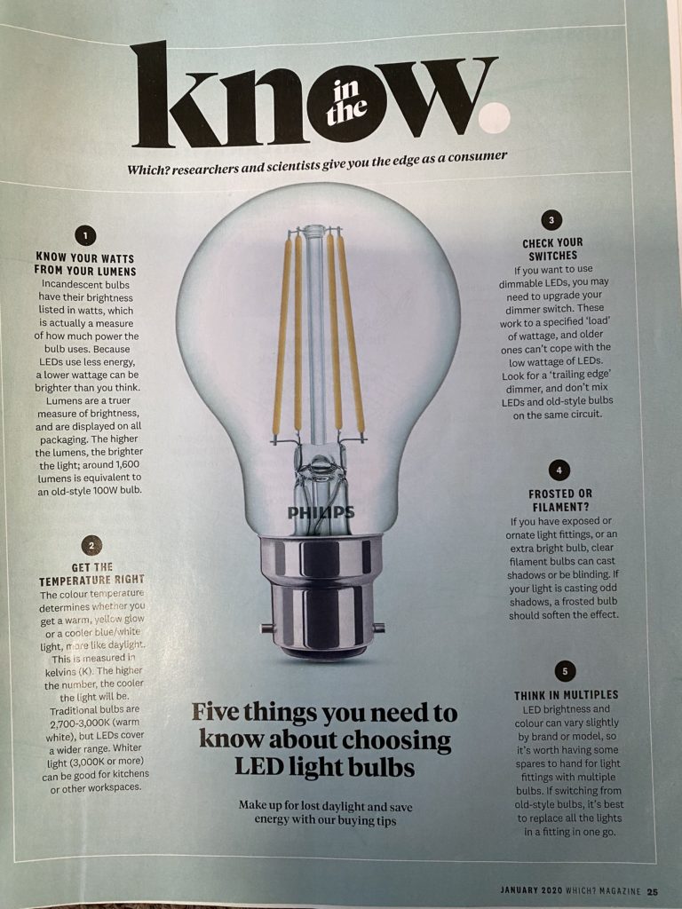 5 things you need to know about choosing LED light bulbs Hamilton Cole
